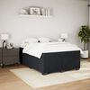 vidaXL Sommier &agrave; lattes de lit avec matelas Noir 140x190 cm Velours