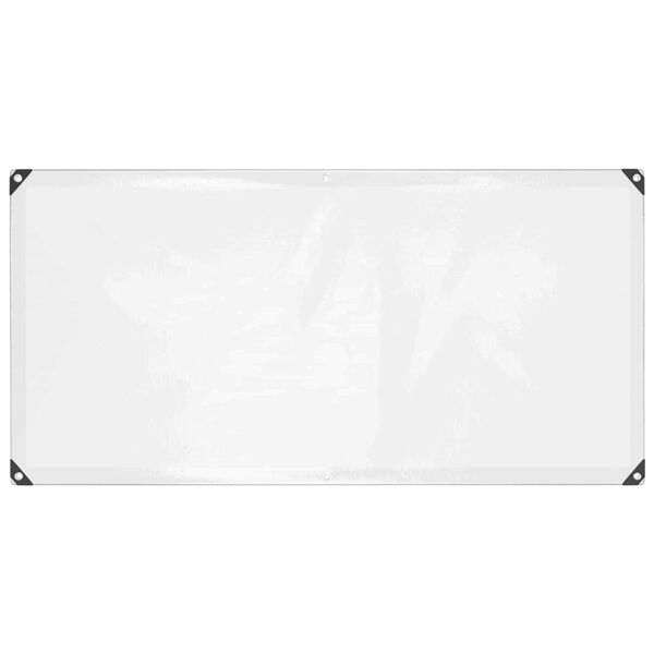 vidaXL B&acirc;che avec &oelig;illets Transparent 1 x 2 m Poly&eacute;thyl&egrave;ne