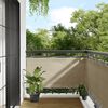 vidaXL &Eacute;cran de balcon beige 75x1000 cm 100% polyester oxford