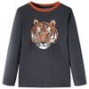 T-shirt enfants &agrave; manches longues anthracite 116