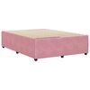 vidaXL Cadre de lit sans matelas rose 160x200 cm velours