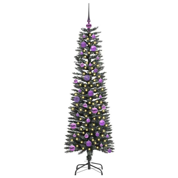 vidaXL Sapin de No&euml;l artificiel Vert 150 cm PVC, plastique et acier