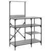 vidaXL Support de boulanger sonoma gris 90x40x132 cm