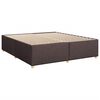 vidaXL Sommier &agrave; lattes de lit avec matelas Marron fonc&eacute; 200x200 cm