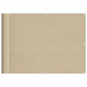 vidaXL &Eacute;cran de balcon beige 75x700 cm 100% polyester oxford