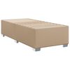 vidaXL Sommier à lattes de lit avec matelas Cappuccino 100x200 cm