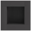 vidaXL Braise Noir 80 x 80 x 40 cm Acier