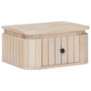 vidaXL Table de chevet faite main Blanc 40 x 30 x 20 cm