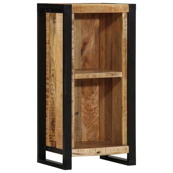 vidaXL Cabinet de Chevet avec étagère Marron Bois de manguier massif