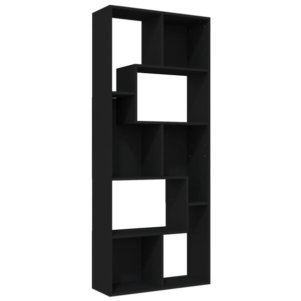 vidaXL Bibliothèque Noir 67x24x161 cm Bois d'ingénierie