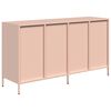 vidaXL Buffet rose 135x39x73,5 cm acier laminé à froid