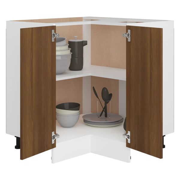 vidaXL Armoire de cuisine "Lyon" chêne marron bois d'ingénierie