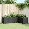 vidaXL Jardini&egrave;re noir 160x120x53 cm polypropyl&egrave;ne