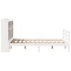 vidaXL Lit bibliothèque sans matelas blanc 135x190 cm bois pin massif