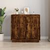 vidaXL Buffet chêne fumé 80x34x75 cm bois d'ingénierie