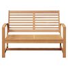 vidaXL banc Marron 110 x 65 x 76,5 cm Bois de teck massif