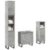 vidaXL Ensemble de meubles de salle de bain 3 pcs gris b&eacute;ton