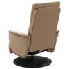 vidaXL Fauteuil inclinable de massage repose-pieds cappuccino