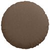 vidaXL Coussins de si&egrave;ge 2 pcs Marron &Oslash;80 x 29 cm tissu