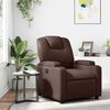 vidaXL Fauteuil inclinable Marron Similicuir