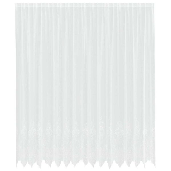 vidaXL Rideau en Dentelle Floral Blanc 260 x 400 cm Polyester