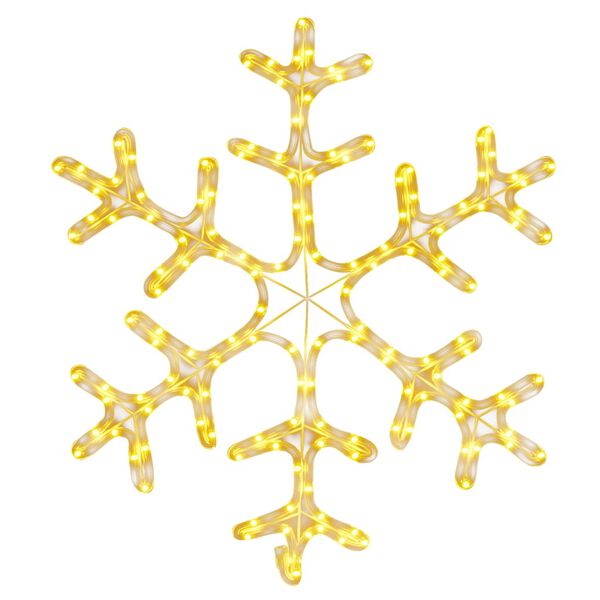 vidaXL Figure de flocon de neige de No&euml;l et 144LED Blanc chaud 59x59cm
