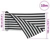 vidaXL Filet brise-vue anthracite et blanc 1,8x10 m PEHD 150 g/m&sup2;