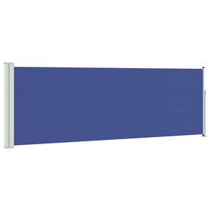 vidaXL Auvent lat&eacute;ral r&eacute;tractable de patio 100x300 cm Bleu