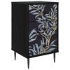 vidaXL Table de chevet DOKKUM Ch&ecirc;ne noir 36 x 33 x 61 cm