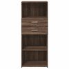 vidaXL Buffet haut ch&ecirc;ne marron 50x42,5x124 cm bois d'ing&eacute;nierie