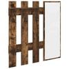 vidaXL Porte-manteau mural Montage mural Ch&ecirc;ne fum&eacute; 100 x 10 x 100 cm