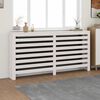 vidaXL Cache-radiateur Blanc 169x19x84 cm Bois massif de pin