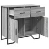 vidaXL Buffet sonoma gris 79,5x35,5x74,5 cm bois d'ing&eacute;nierie