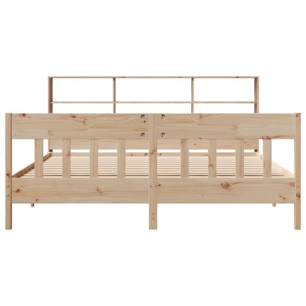 vidaXL Cadre de lit sans matelas 200x200 cm bois massif de pin