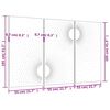 vidaXL D&eacute;corations murales jardin 3 pcs 105x55 cm design du soleil