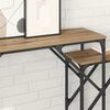 vidaXL Table console 2 pcs Ch&ecirc;ne artisanal 100 x 28 x 75 cm