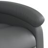 vidaXL Fauteuil inclinable &eacute;lectrique Gris Similicuir