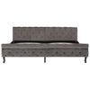 vidaXL Cadre de lit sans matelas gris velours 200x200 cm