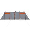 vidaXL Tente familiale tunnel 8 personnes gris et orange imperm&eacute;able