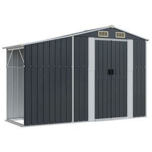 vidaXL Abri de jardin anthracite 277x93x179 cm acier galvanis&eacute;