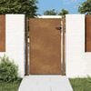 vidaXL Portail de jardin 100x125 cm en acier Corten