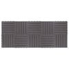 vidaXL Carreau de terrasse 10 pcs Gris 30 x 30 cm Bois d'acacia