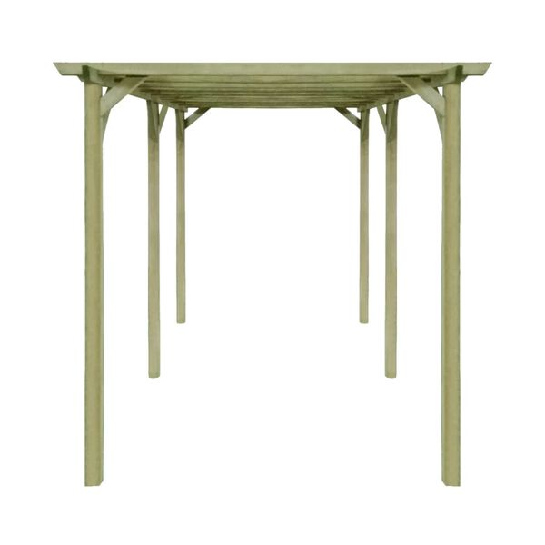 vidaXL Pergola de jardin 4 x 2 x 2 m Bois de pin impr&eacute;gn&eacute;