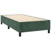 vidaXL Sommier &agrave; lattes de lit et matelas et LED Vert fonc&eacute; 90x200 cm