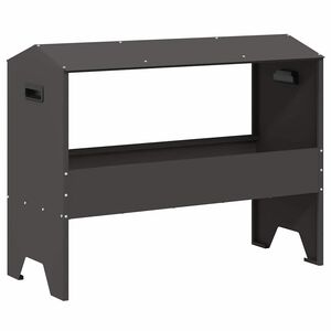 vidaXL Trough d'alimentation pour le b&eacute;tail Noir 79 x 35 x 62 cm 15 kg