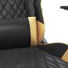 vidaXL Chaise de jeu Noir et dor&eacute; Similicuir