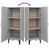 vidaXL Buffet Sonoma gris 34,5x34x90 cm Bois d'ing&eacute;nierie