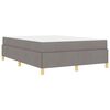vidaXL Cadre de lit avec matelas Taupe 140 x 190 cm tissu