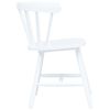 vidaXL Chaises &agrave; manger lot de 2 blanc bois h&eacute;v&eacute;a massif