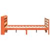 vidaXL Cadre de lit sans matelas cire marron 120x190cm bois pin massif